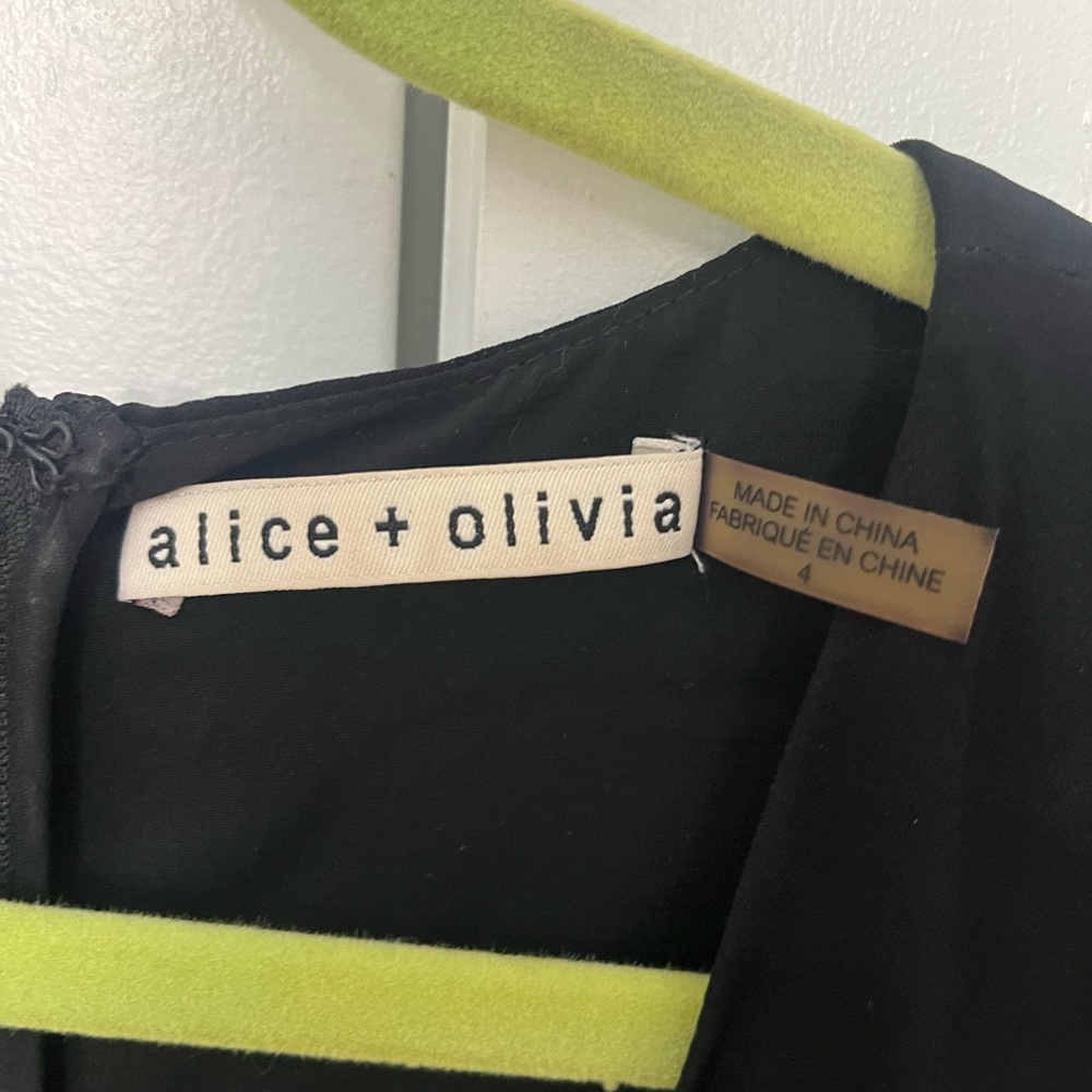 Alice + Olivia Black Wrap Jumpsuit - Picture 3 of 3